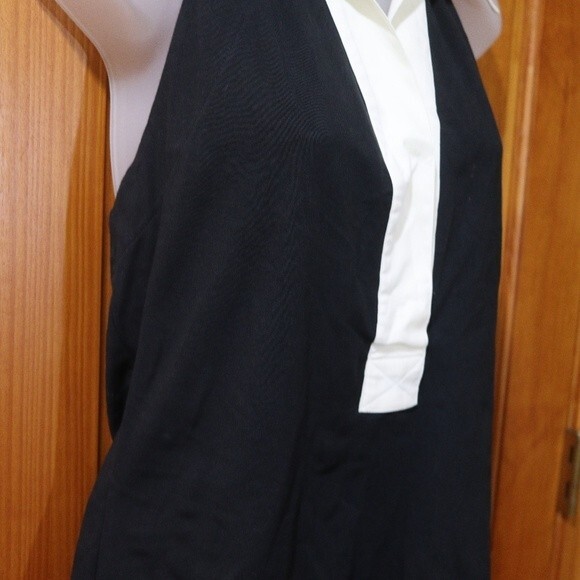 Finley Vintage 90s Black & White Jazz Halter Top Wednesday Adam's Vibes - Picture 3 of 11